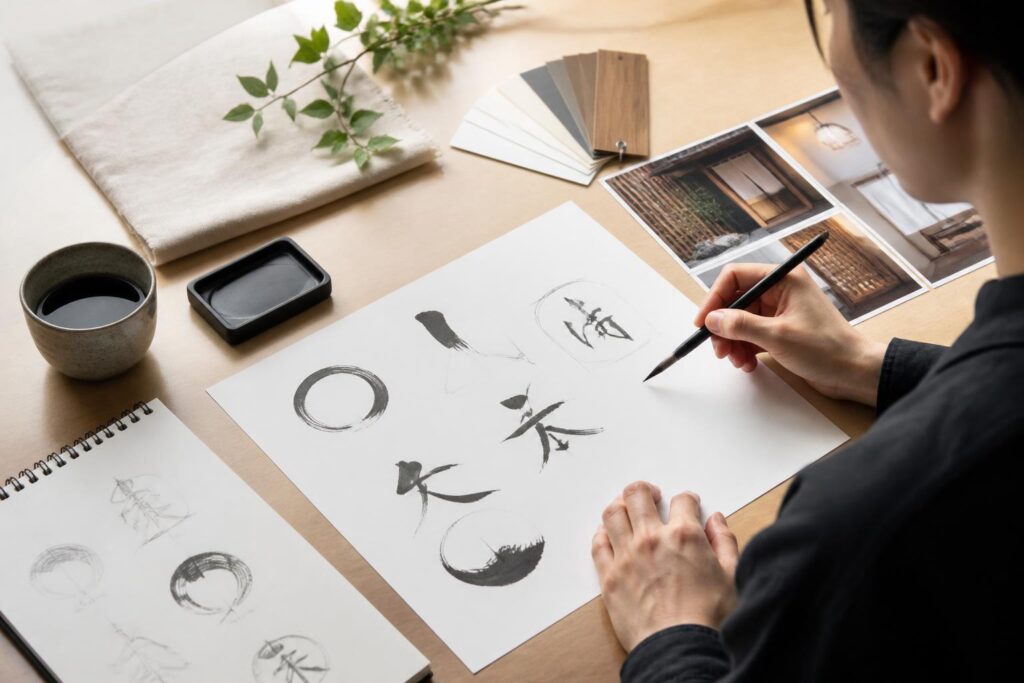 筆文字ロゴの店名はどうデザインする？