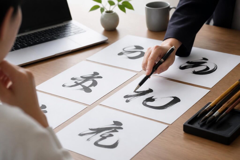 書道作品サロンの看板に最適な筆文字制作とは？