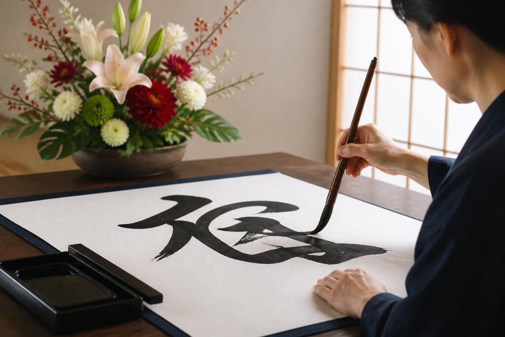 書道作品で周年祝いを贈るなら何を書く？