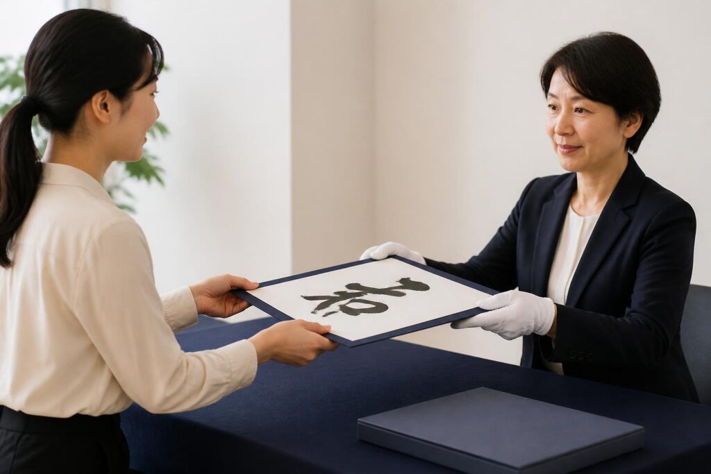書道作品の受付方法は？